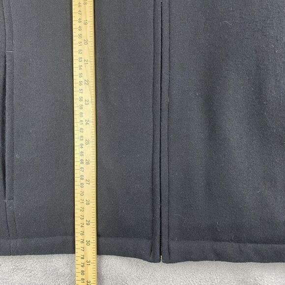 Aberdeen Collection Jacket Mens Large Black Wool Blend Zip Front Insulated Lined - Picture 15 of 16